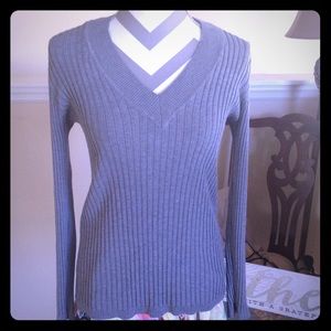 Comfy V Neck Long Sleeve Sweater